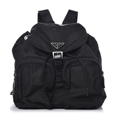 small black prada backpack